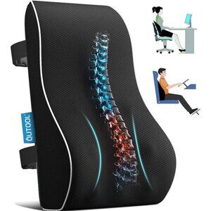 QUTOOL Lumbar Support Pillow for Office Chair Back Support Pillow for Car